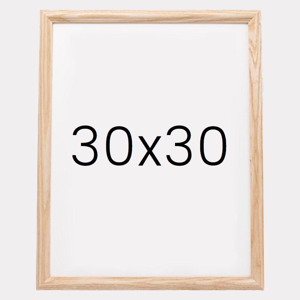 앤디크라인 원목액자 웨딩액자 우드 아크릴 프레임 스튜디오 틀 30x30 300x300mm, 내츄럴 - 메인 이미지