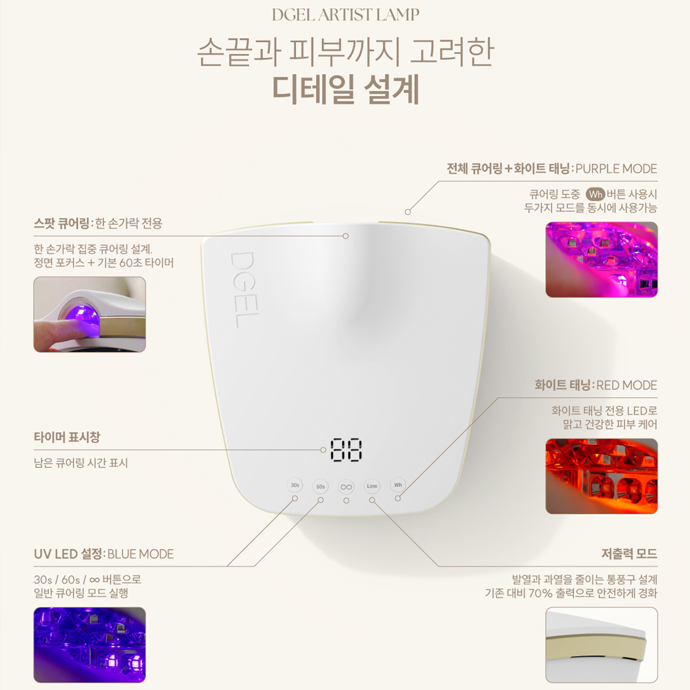 디젤 아티스트 네일램프 화이트태닝 피부케어 - 상세 이미지 4