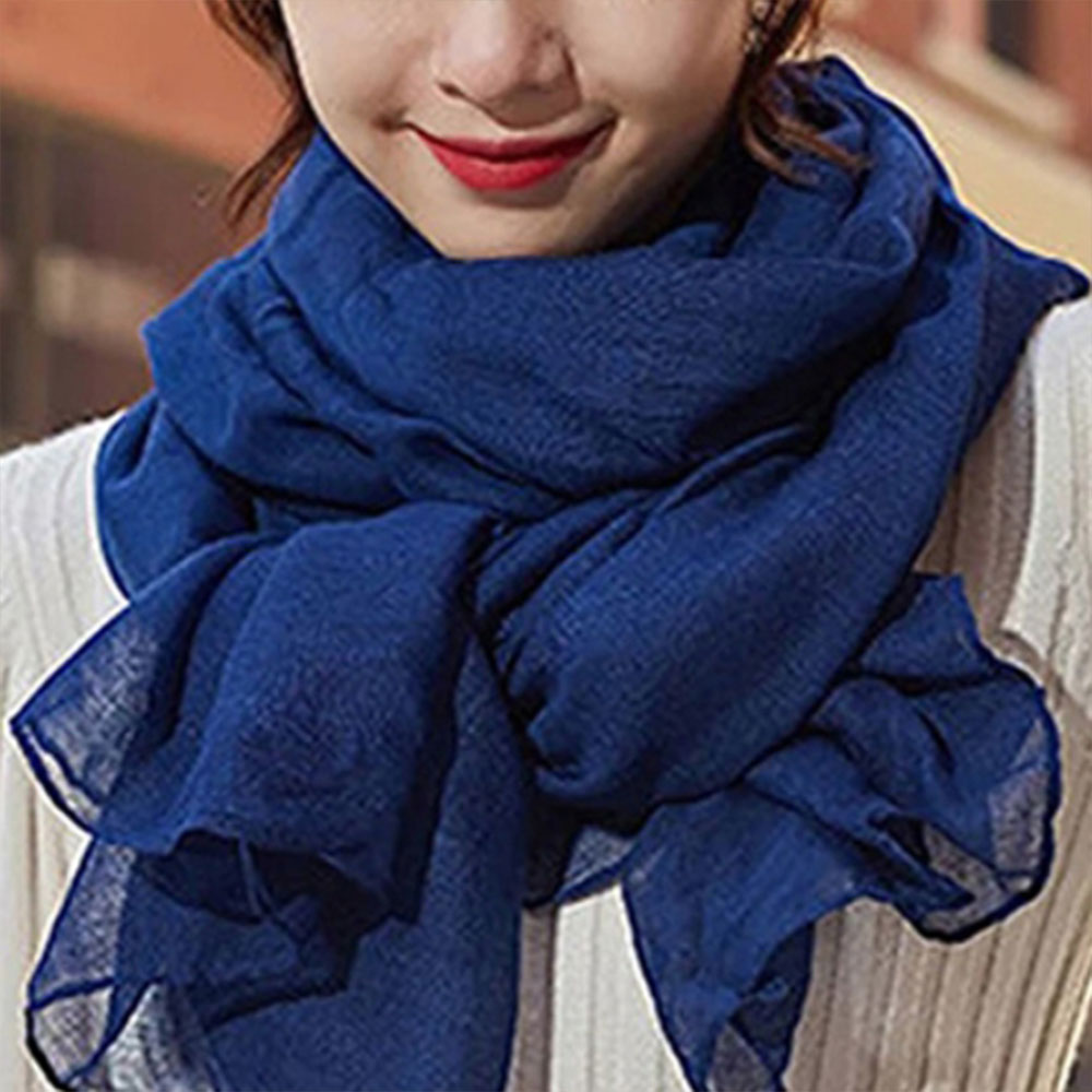 스카프 머플러 엄마 중년 패션 두꺼운 패션 가을 여성 여자 봄 겨울 보온 심플 칼라 방한 - 상품 이미지
