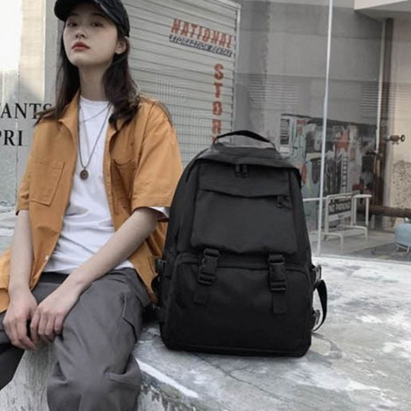 수납력 여자 백팩 캐리어 여성 백팩 데일리 10대 - 상품 이미지