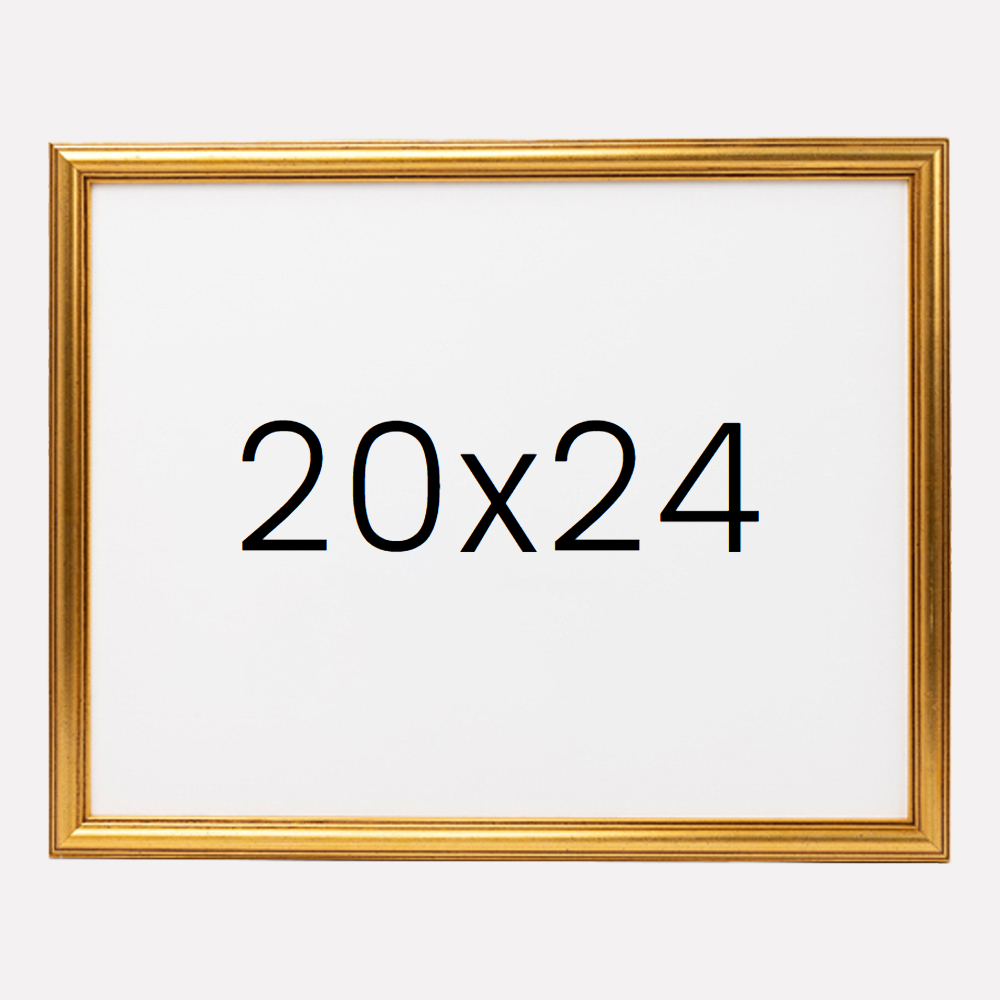 앤디크라인 원목액자 웨딩액자 우드 아크릴 프레임 스튜디오 틀 20x24 508x609mm, 골드 - 메인 이미지