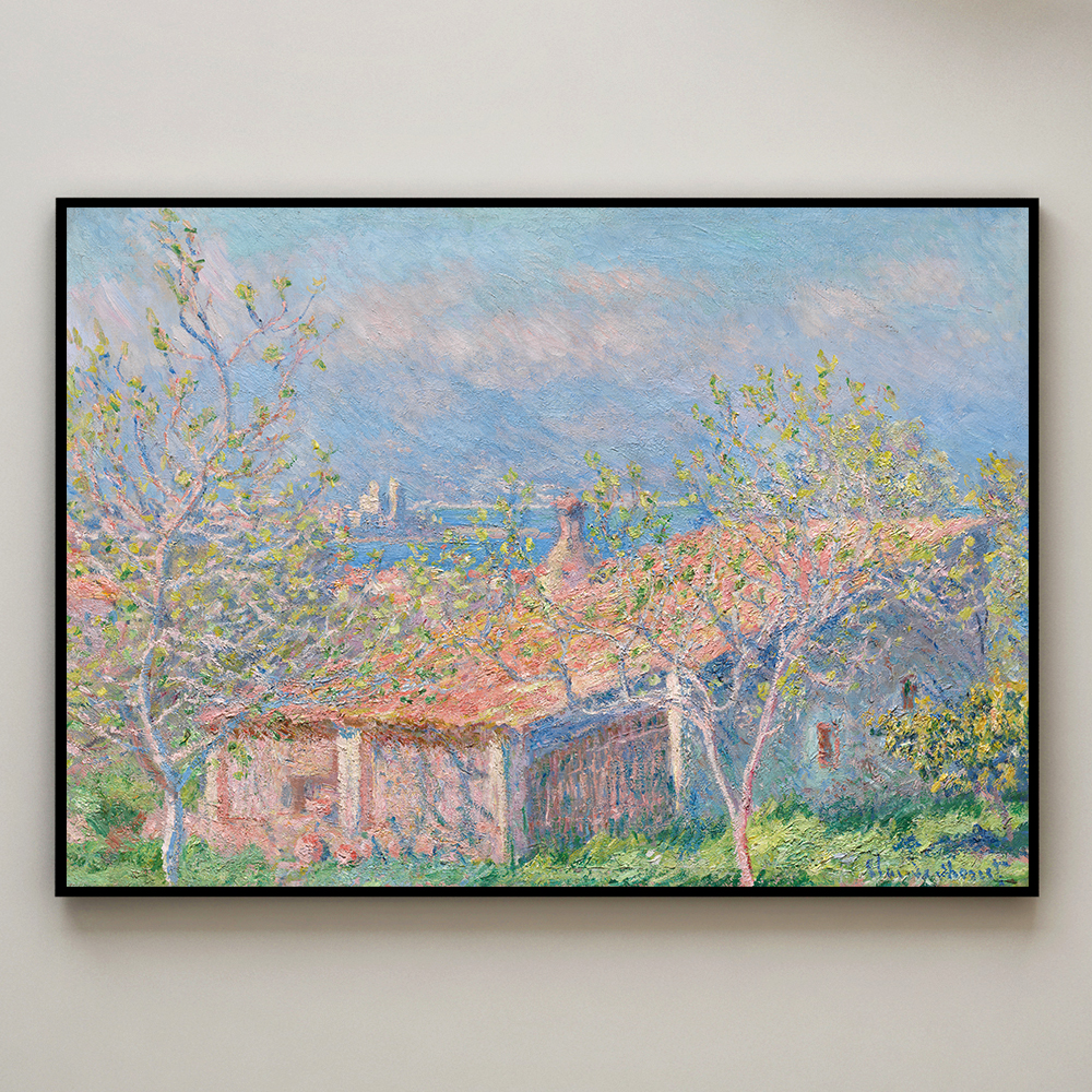 클로드 모네 인테리어 그림 액자 포스터 명화 Gardener's House 1888 - 상세 이미지 3
