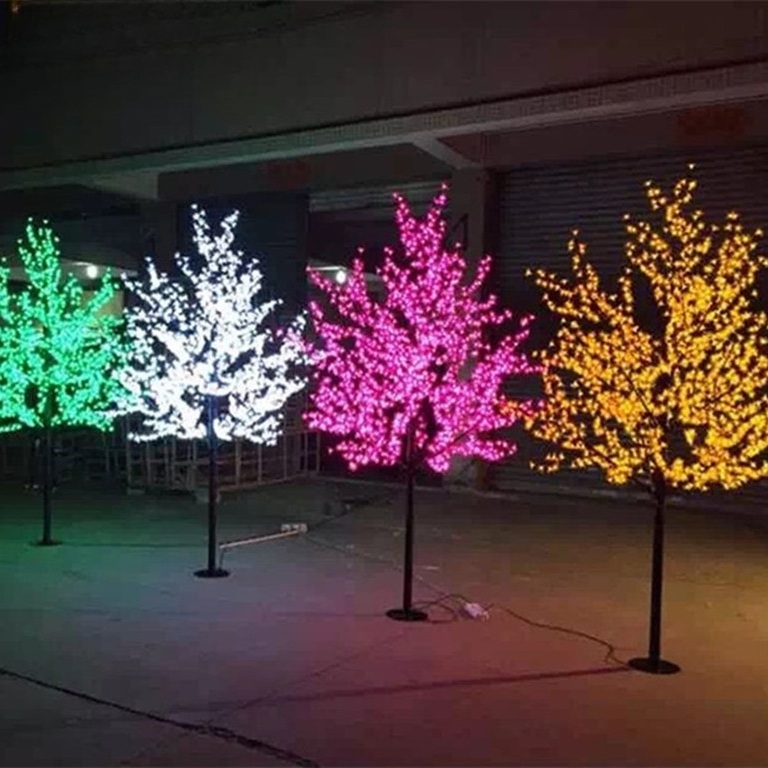 LED 벚꽃조명 야외 방수 나무 램프 거울 USB 카페 조형물 전구 장식 실내외 - 상품 이미지