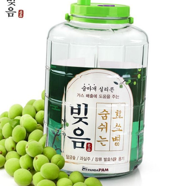 효소 매실 발효 병 담금주 담금주 유리 용기 - 상품 이미지