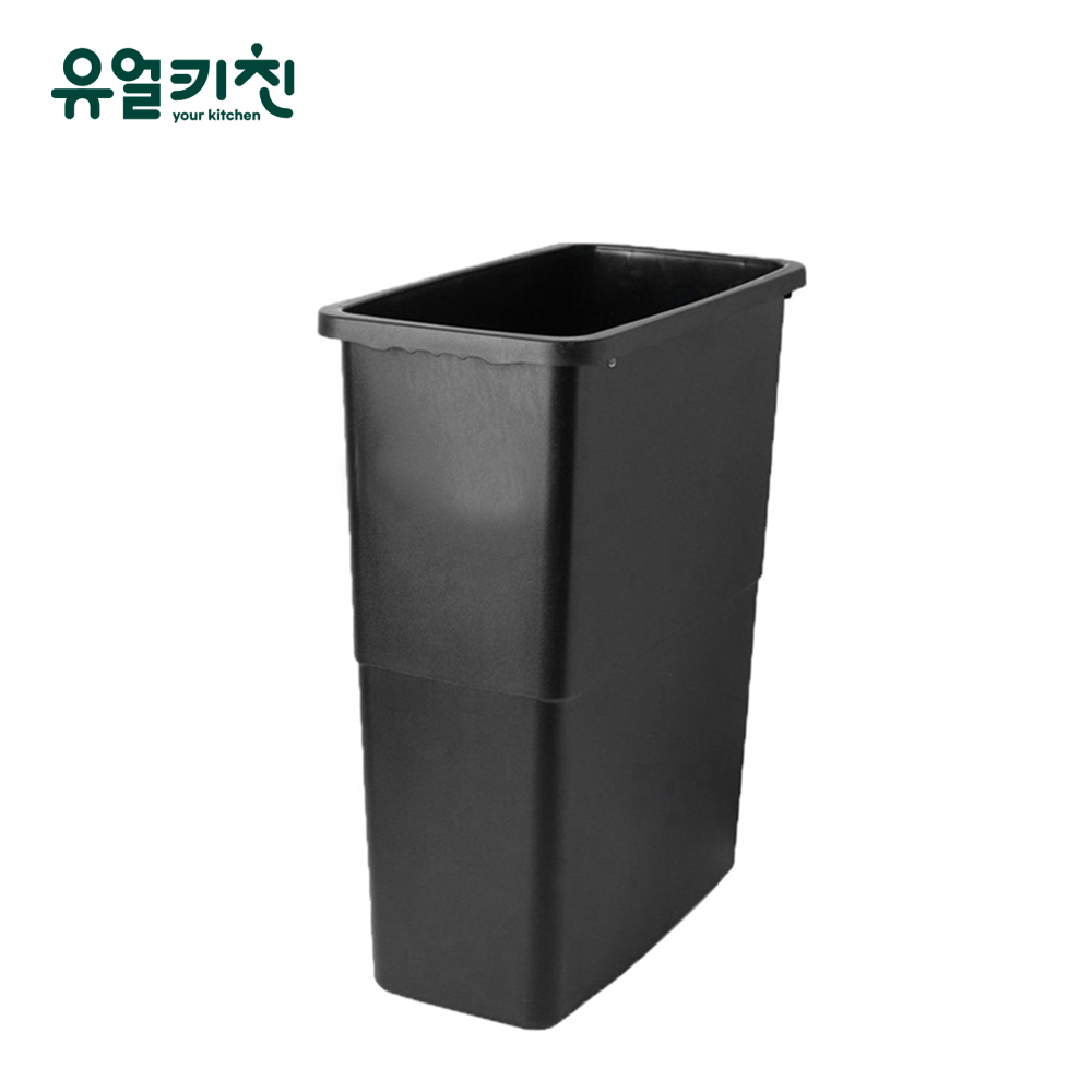 SKCAMEL 카페 휴지통 업소용 쓰레기통 슬림 블랙 50L 하부만 - 상품 이미지