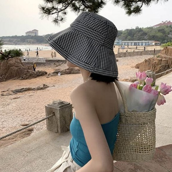 데일리 여성 벙거지 모자 와이드챙 여자 벙거지 모자 여름 - 상품 이미지