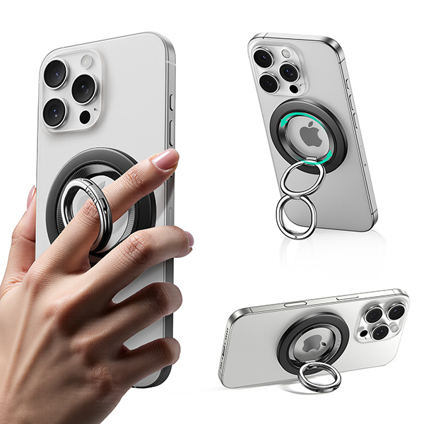 ESR 할로락 듀얼 링 맥세이프 그립 톡 스마트톡 핸드폰 거치대 제품 이미지