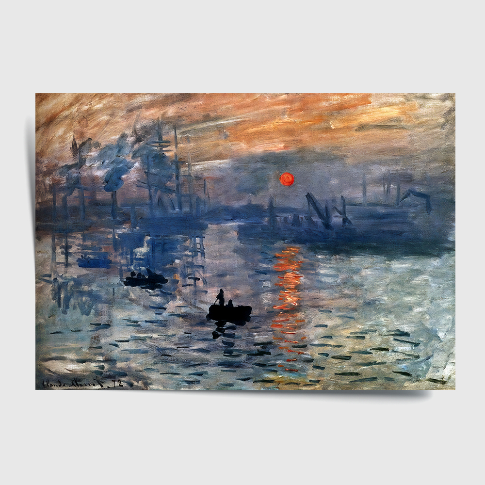 클로드 모네 인테리어 그림 액자 포스터 명화 Impression 1872 - 상세 이미지 2