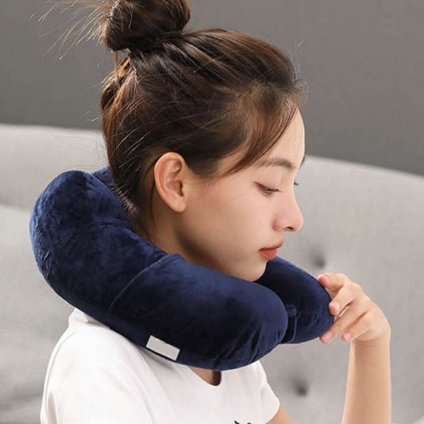 소프트 기내용 목베개 여행용 메모리 폼 목베개 휴대용 - 상품 이미지