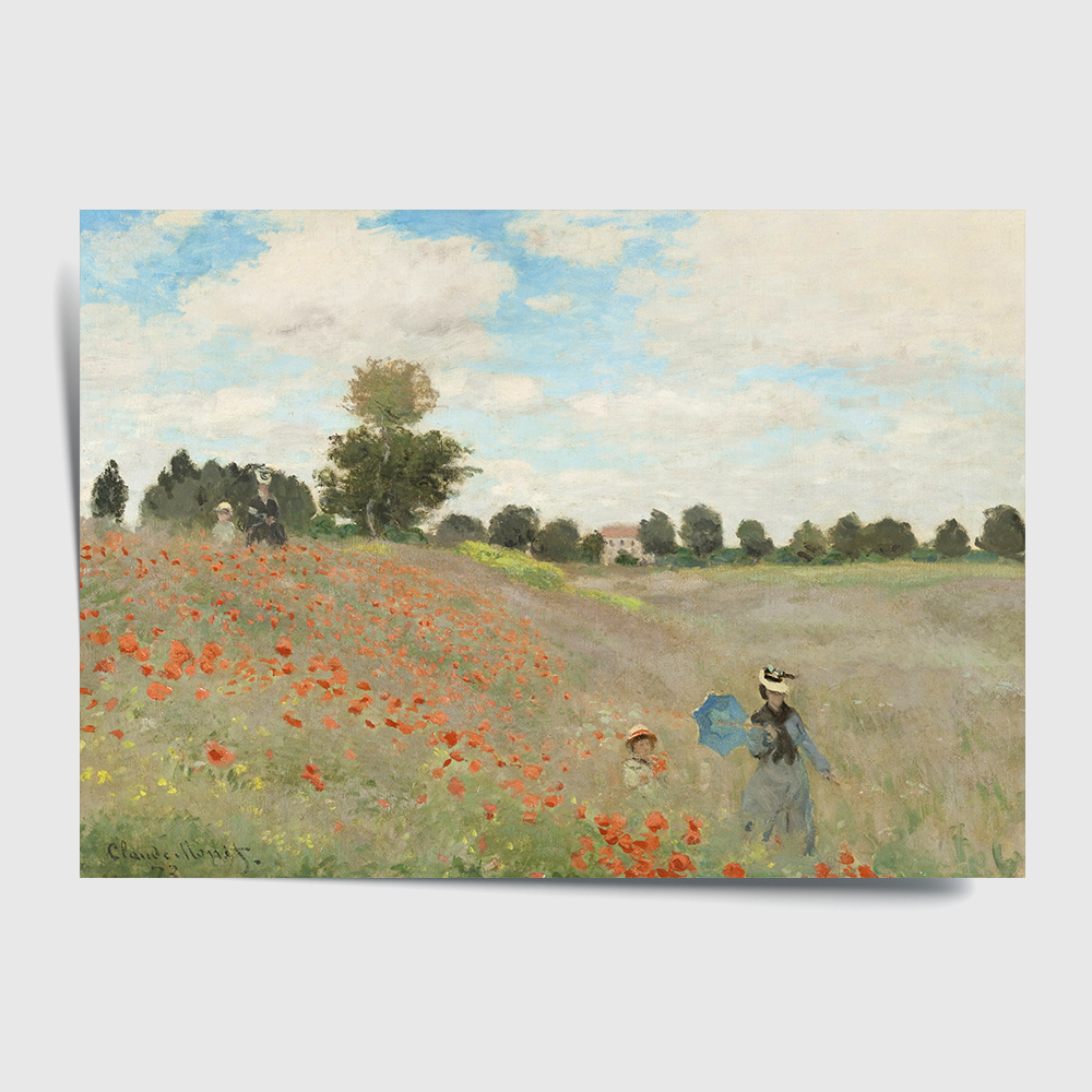 클로드 모네 인테리어 그림 액자 포스터 명화 Les Coquelicots 1873 - 상세 이미지 2