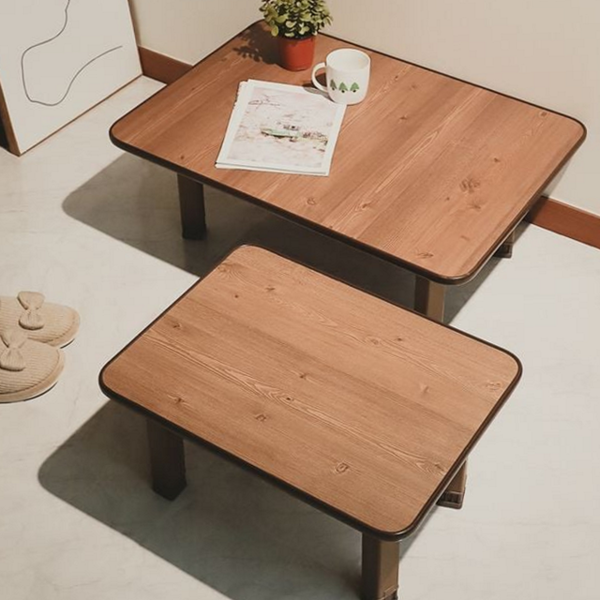 원목 접이식 좌식 테이블 사각 좌식 밥상 원룸