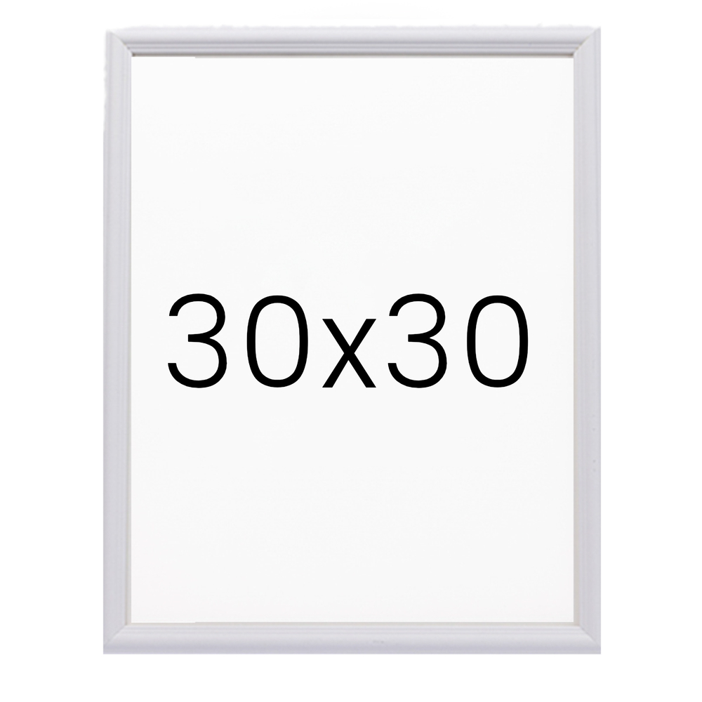 앤디크라인 원목액자 웨딩액자 우드 아크릴 프레임 스튜디오 틀 30x30 300x300mm, 화이트 - 메인 이미지