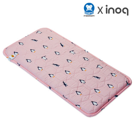 이노크아든 항균 전기방석 펭귄핑크 2인용 사무실 캠핑 가정용 온열방석 의자 소파