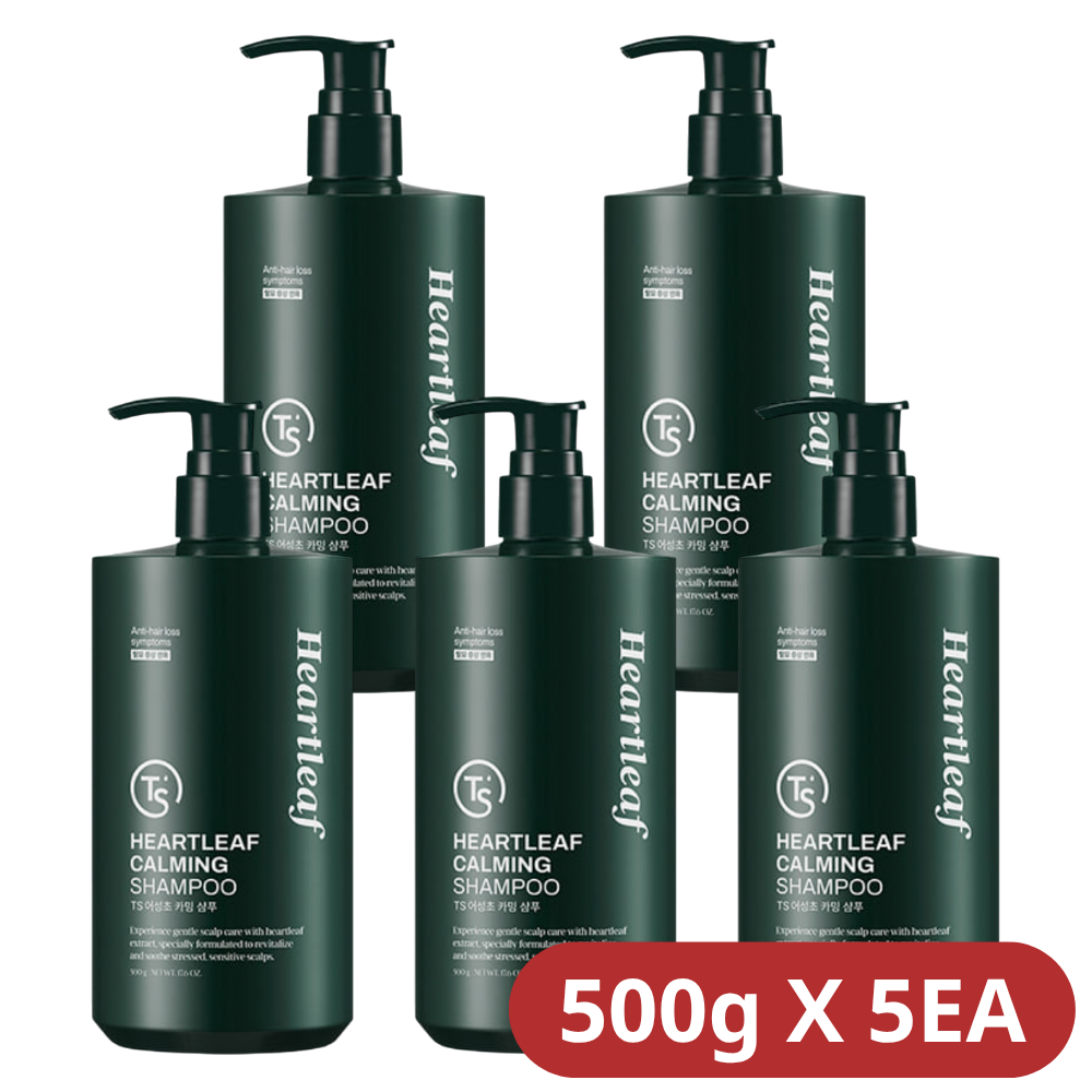 TS 어성초 카밍 샴푸 + 소분 파우치 500g, 5개 - 상세 이미지 4