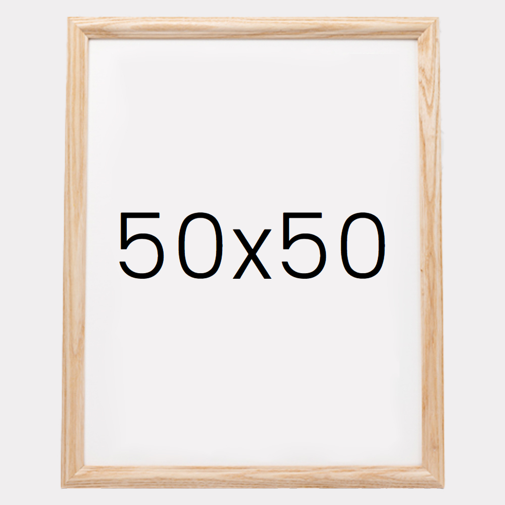 앤디크라인 원목액자 웨딩액자 우드 아크릴 프레임 스튜디오 틀 50x50 500x500mm, 내츄럴 - 메인 이미지