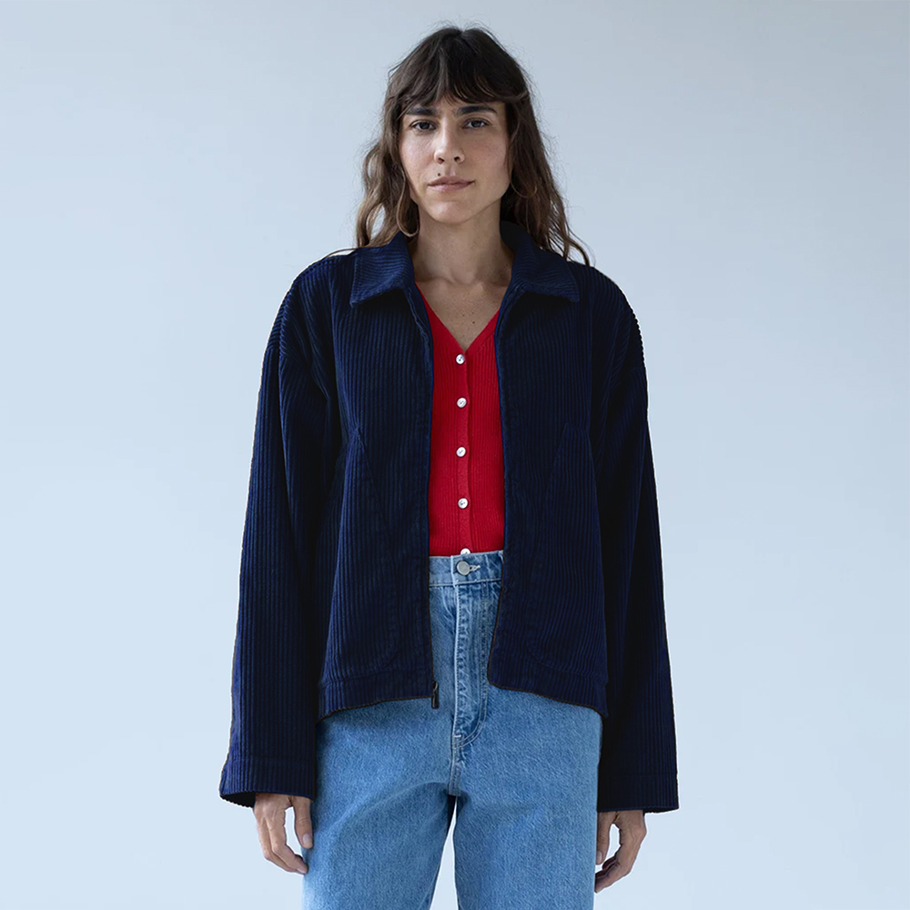 샤이나모트 여성 STUDIO 코듀로이 자켓 STUDIOJACKET-PF24-NAVY - 상세 이미지 2