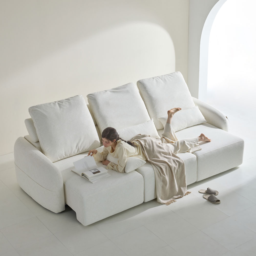 4인용 타이보텍스 모션 소파 리클라이너 슬라이딩 무빙 패브릭 쇼파 001