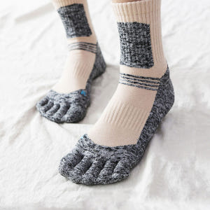 천연마사 발가락 등산 양말 2켤레 트레킹 두꺼운 남성 장목 작업 안전화 ... 운동러 솔직 후기 | 실사용 리뷰 - 상품 이미지 1