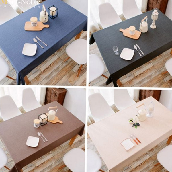 린넨 방수 식탁보 모던 북유럽 패브릭 테이블보