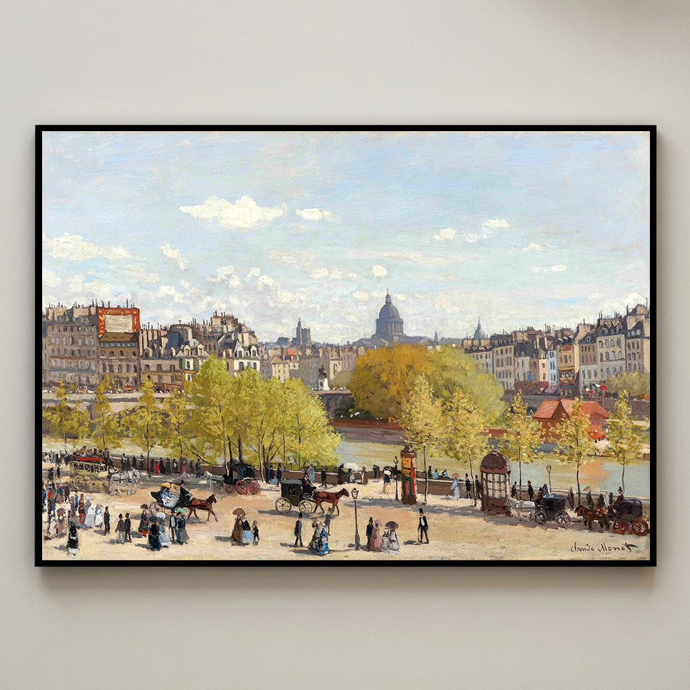 클로드 모네 인테리어 그림 액자 포스터 명화 Quai du Louvre 1867 - 상세 이미지 3