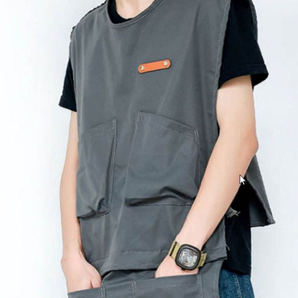 다용도 롱 앞치마 조끼형 탈부착 앞치마 플로리스트 바베큐