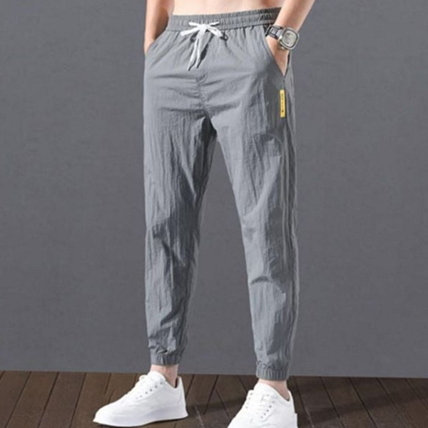 편한 남성 조거 팬츠 밴딩 남성 데일리 팬츠 무지 - 메인 이미지