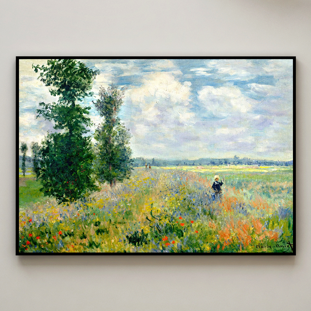 클로드 모네 인테리어 그림 액자 포스터 명화 Poppy Field near Argenteuil - 상세 이미지 3
