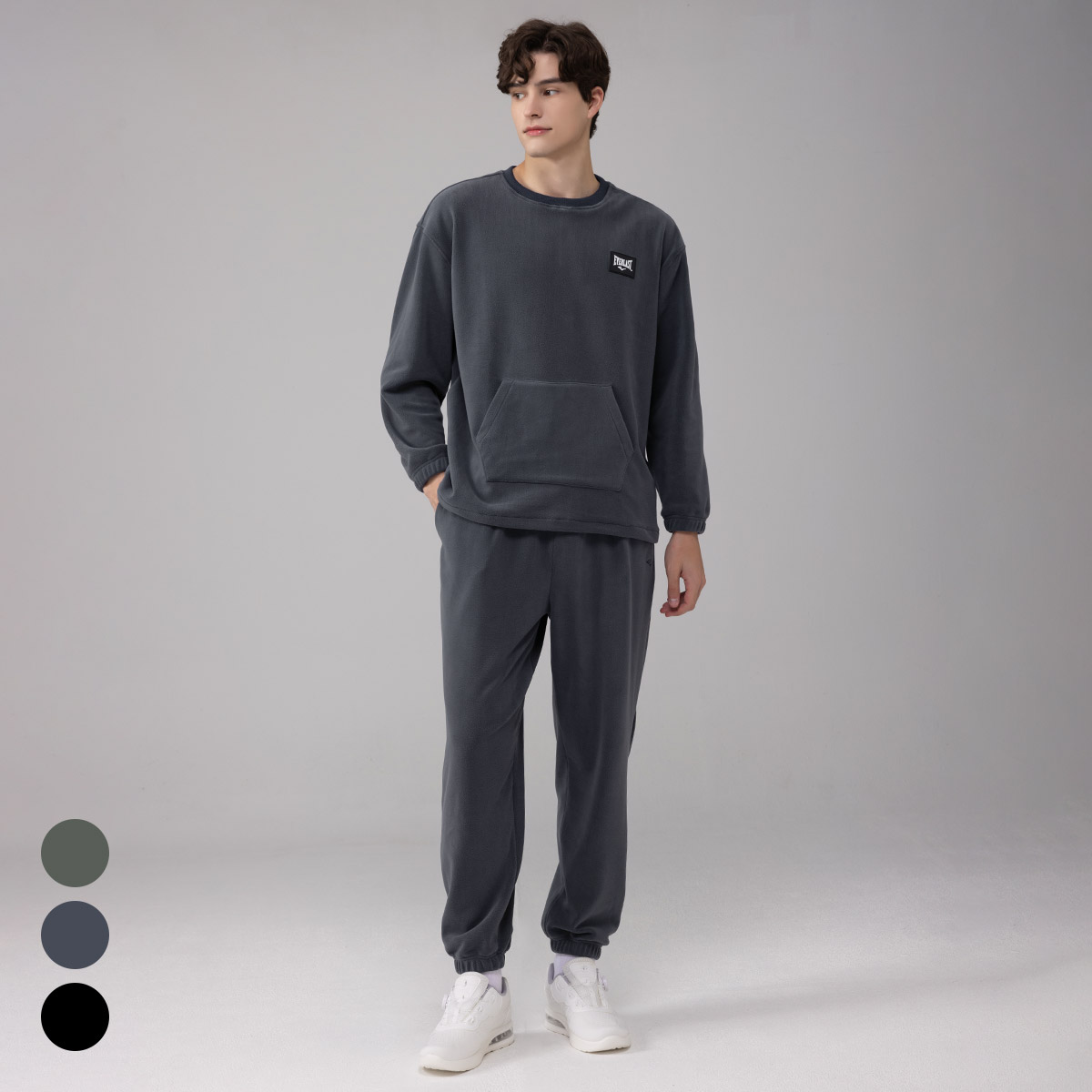 에버라스트 남자 플리스 트레이닝복 세트 러닝복 짐웨어 제품 이미지