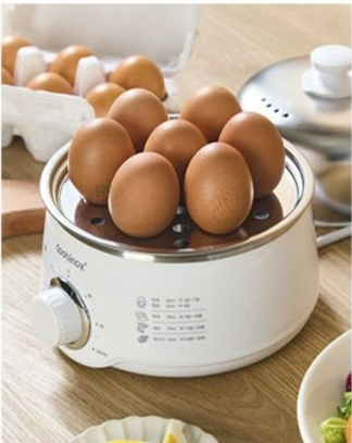 [Life모아] 304스텐 멀티 전기찜기 2단 알람형 미니쿠커