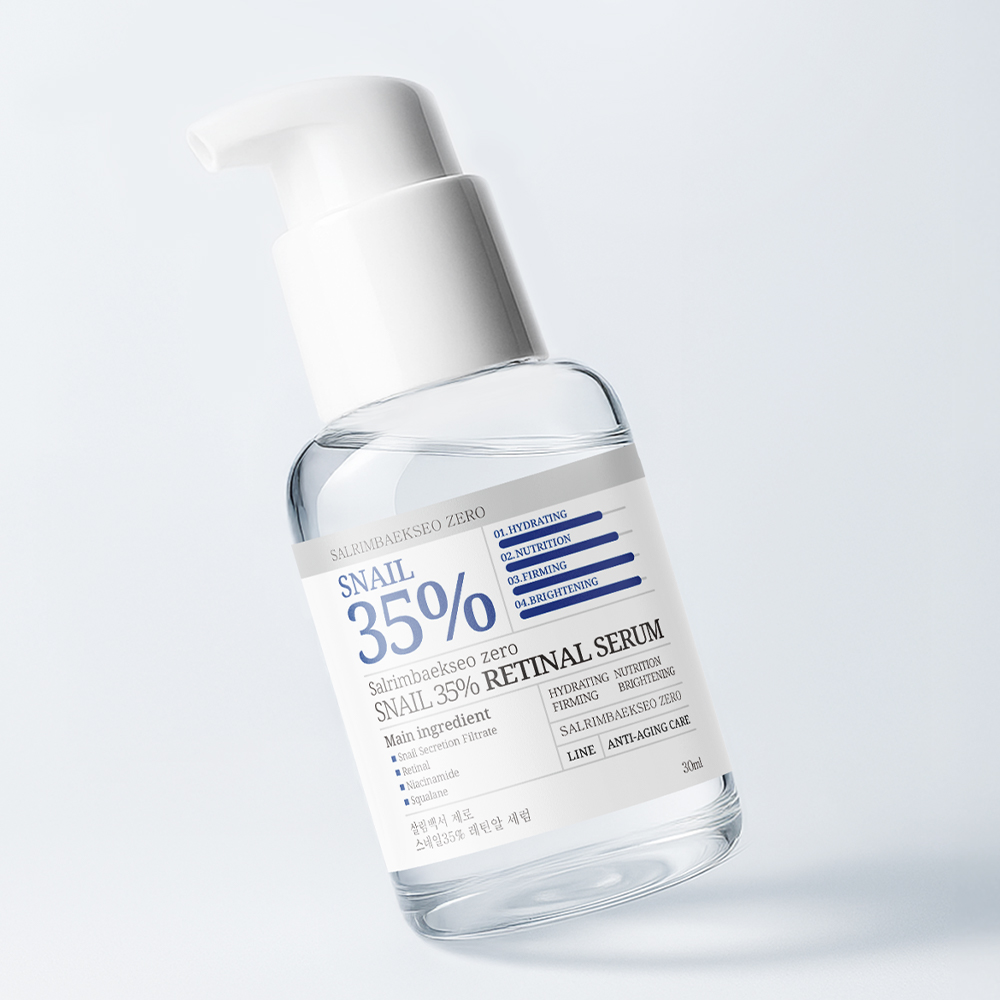 살림백서 제로 스네일35% 레틴알 세럼 30ml 피부탄력 레티놀 리프팅 주름개선 레티날 이미지 3
