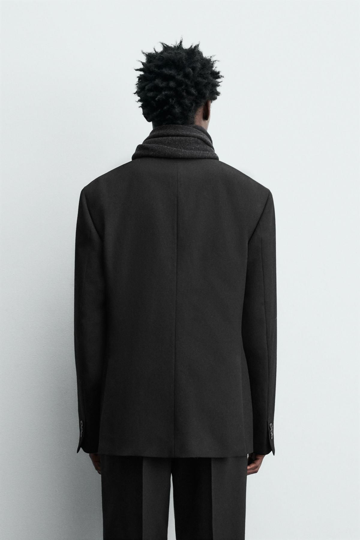 자라 이탈리안 울 클래식 블랙 수트 블레이저 5991/544 BLACK - 상세 이미지 4