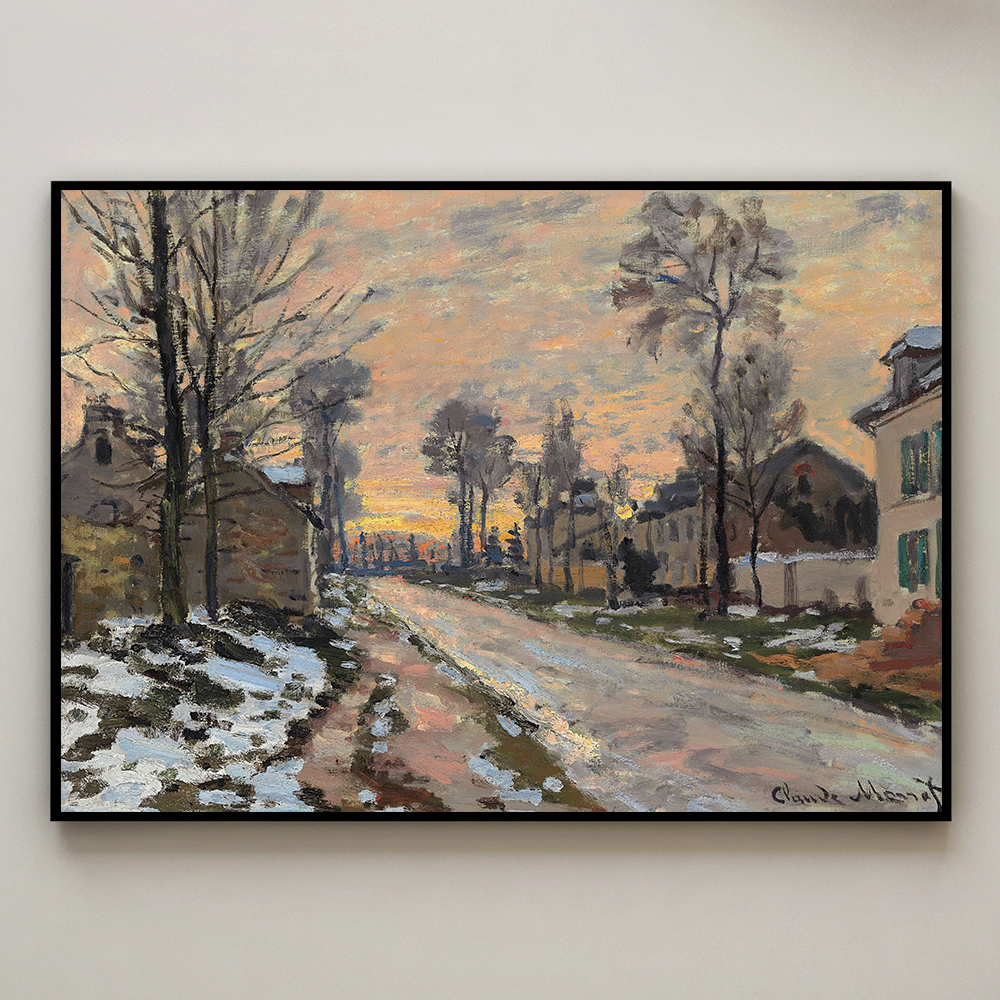 클로드 모네 인테리어 그림 액자 포스터 명화 route a louveciennes 1870 - 상세 이미지 3