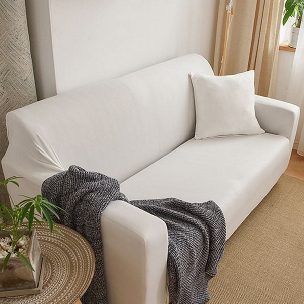팔걸이 스판 쇼파 커버 신축성 무지 쇼파 커버 2인용 - 상품 이미지