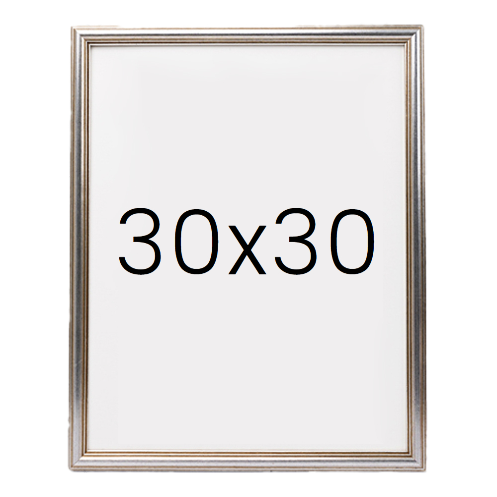 앤디크라인 원목액자 웨딩액자 우드 아크릴 프레임 스튜디오 틀 30x30 300x300mm, 실버 - 상품 이미지