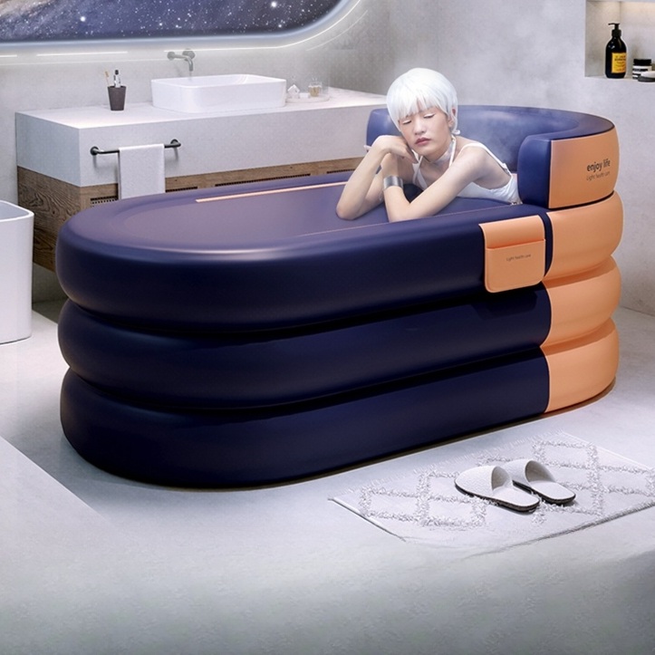이동식욕조 간이 접이식 욕조 1인 반신욕기 프리스탠딩 대형 세라믹 사각 소형 호텔 가정용