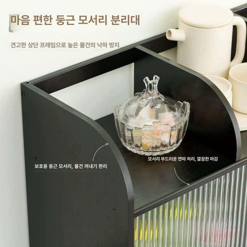 원목 미니 찬장 벽걸이 그릇장 찻장 주방 카페 엔틱 수납장 - 상세 이미지 5