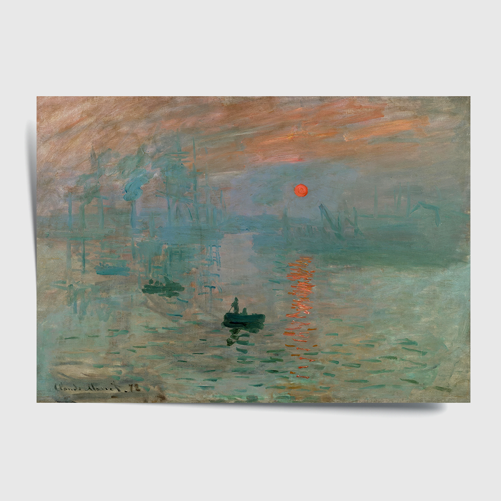 클로드 모네 인테리어 그림 액자 포스터 명화 Impression, Sunrise 1872 - 상세 이미지 2