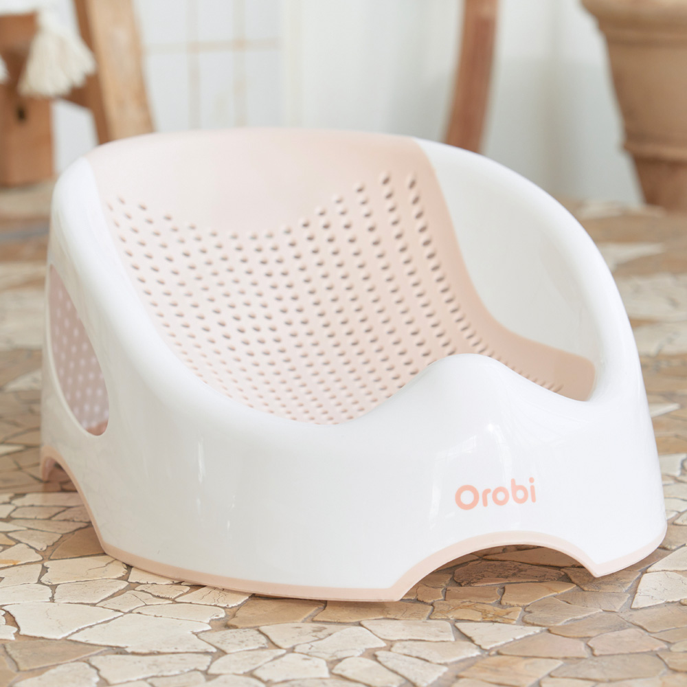 오로비 아기 싱크대 욕조 신생아 등받이 목욕 프림로즈핑크