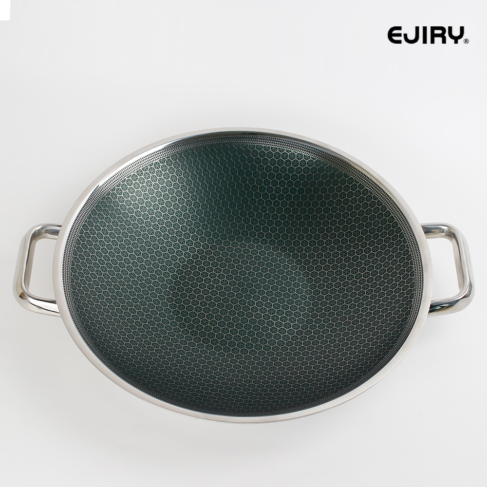 에지리 통 3중 인덕션 스텐냄비 논스틱 아시아팟 IH 그리들팬 전골냄비 32cm