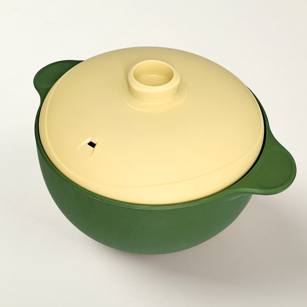국산 실리콘 냄비 전자레인지 라면용기 그릇 계란찜 용기 찜기 1300ml - 메인 이미지