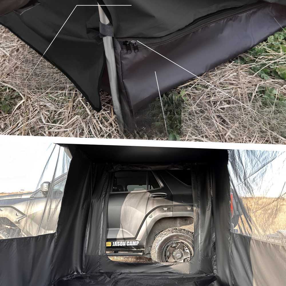 SUV 사이드 어닝 차량용 접이식 설치 간편 캠핑그늘막 1.5x2.5M (바닥면 포함) - 상세 이미지 5