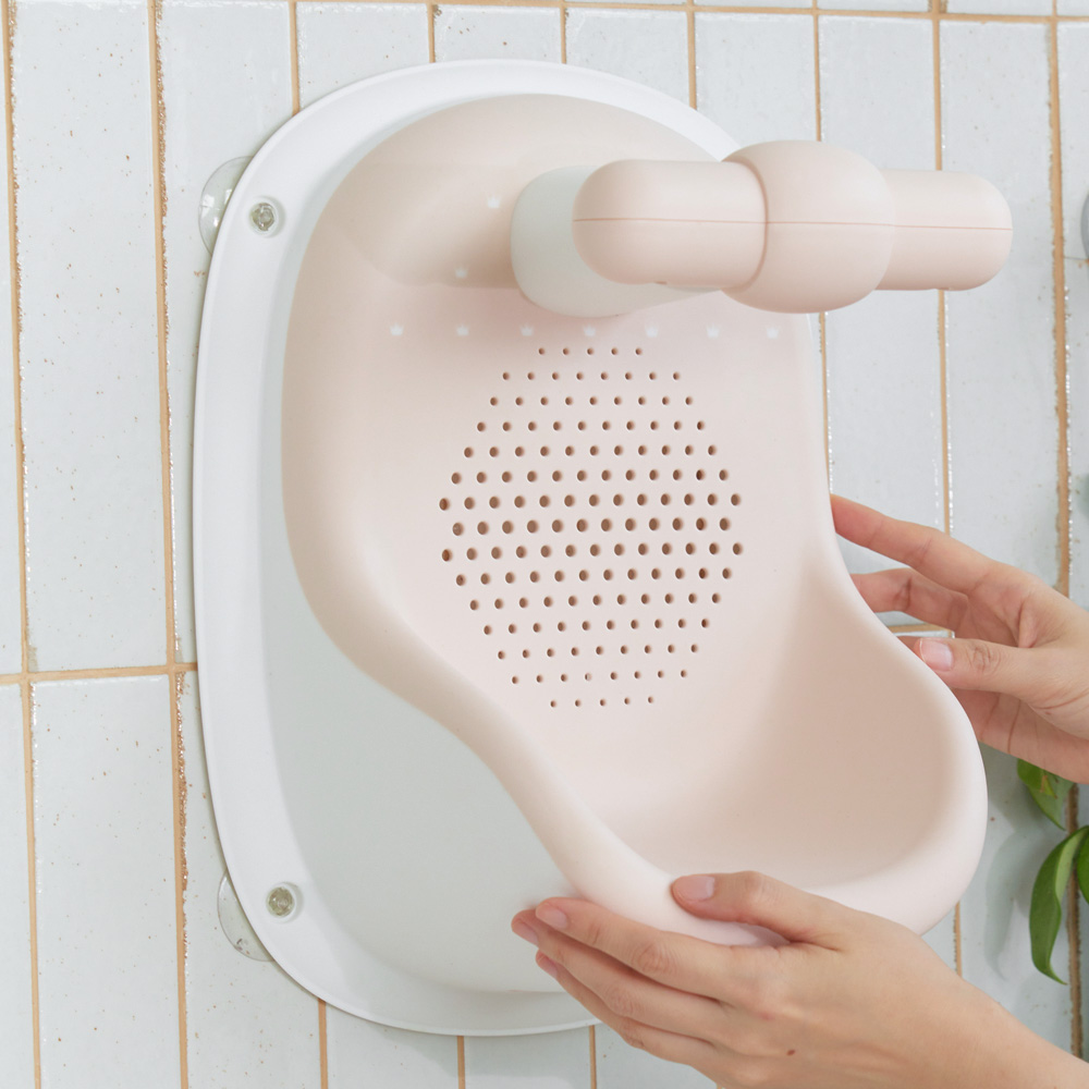 오로비 아기 목욕 의자 신생아 욕조 프림로즈핑크