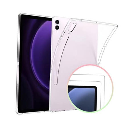 액정필름 플러스 투명 젤리 케이스+강화유리 갤럭시탭S7 2매 세트