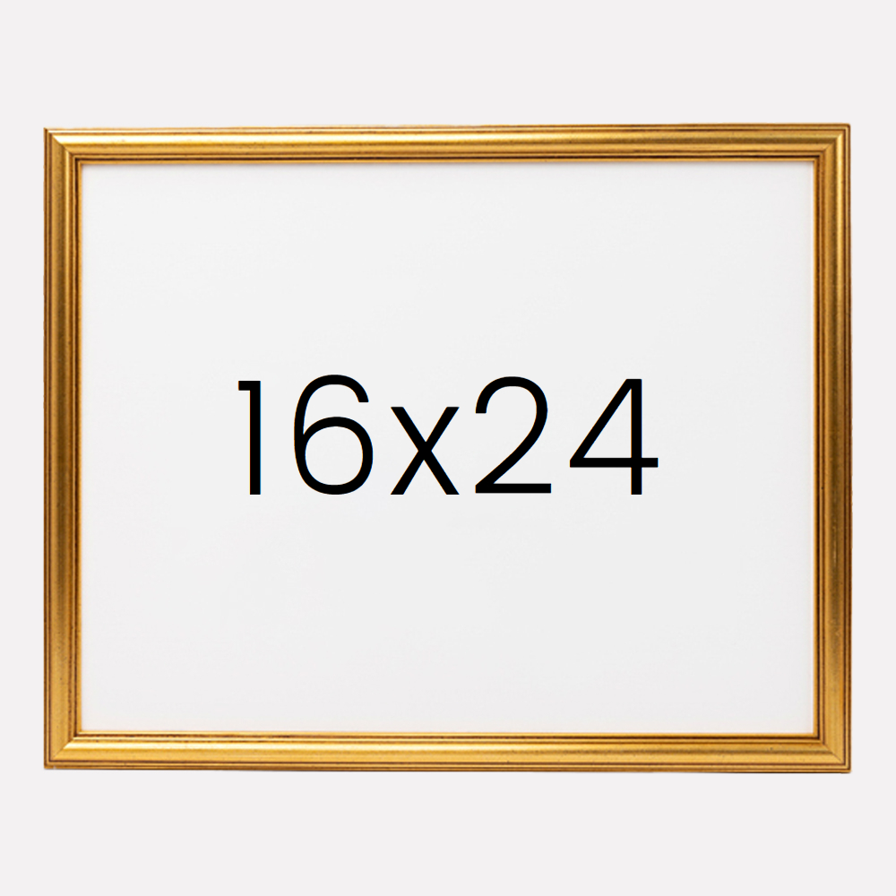 앤디크라인 원목액자 웨딩액자 우드 아크릴 프레임 스튜디오 틀 16x24 406x609mm, 골드 - 메인 이미지