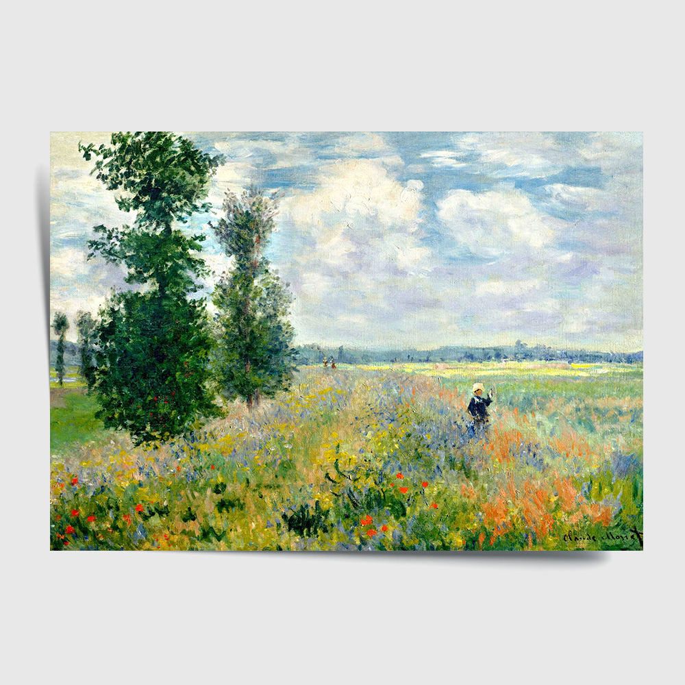 클로드 모네 인테리어 그림 액자 포스터 명화 Poppy Field near Argenteuil - 상세 이미지 2