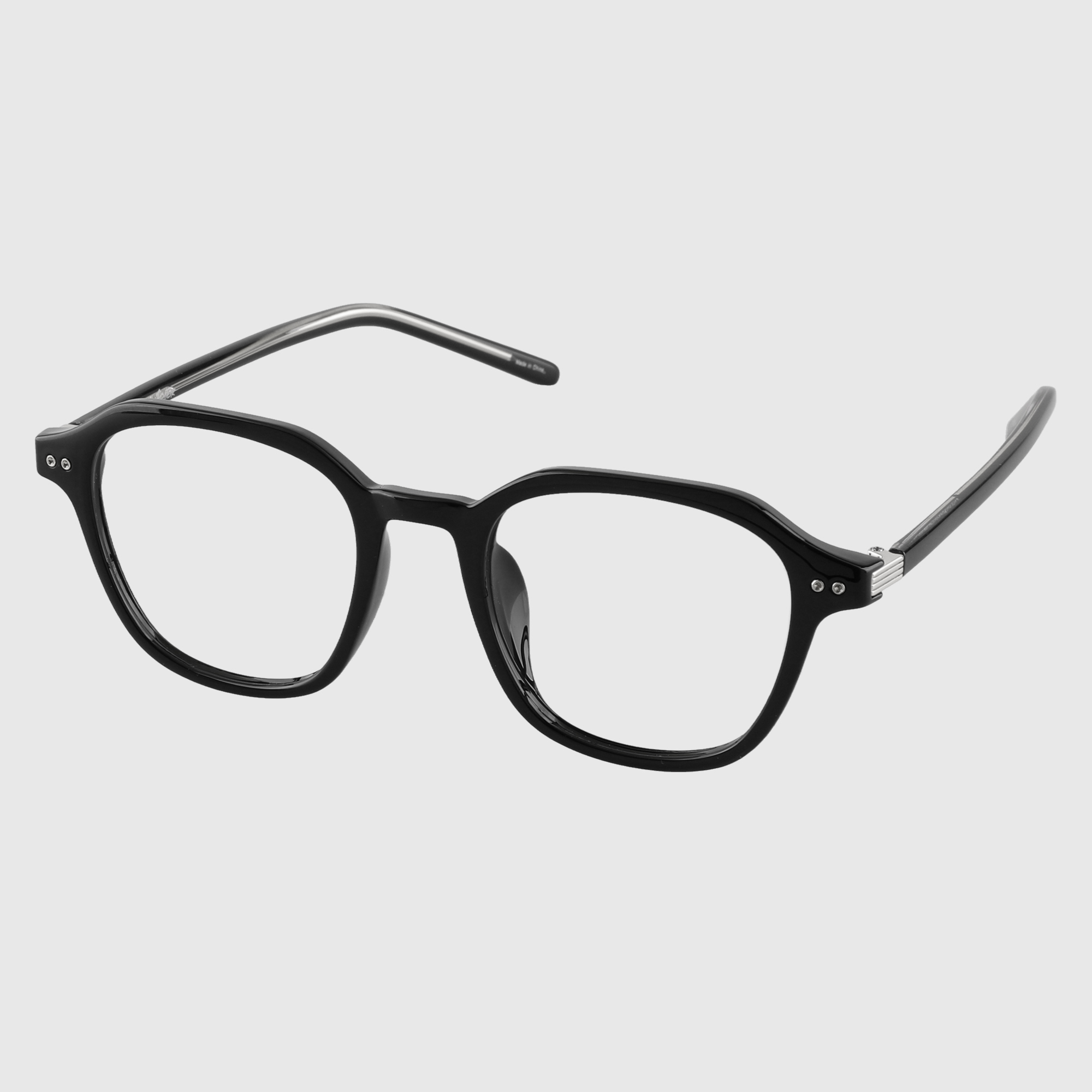 얼굴형에맞는 빅사이즈 투명 뿔테안경 블루라이트차단