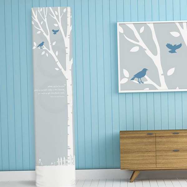 깔끔한 스탠드형 에어컨 커버 모던 사각 에어컨 커버 인테리어