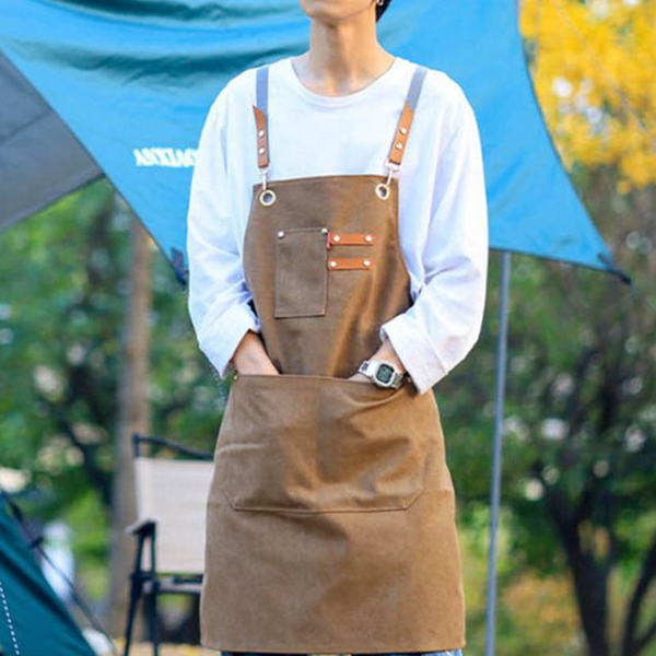작업용 캔버스 앞치마 웨어 바리스타 앞치마 핸드메이드 요리