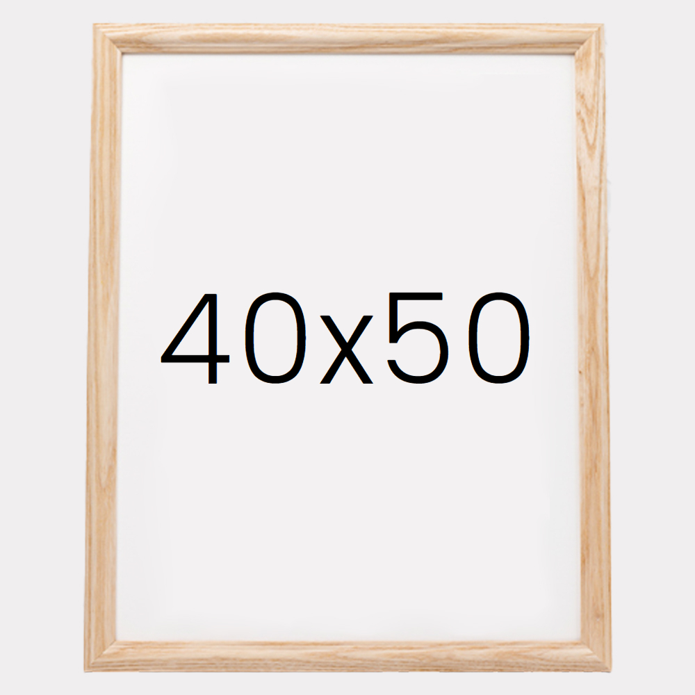 앤디크라인 원목액자 웨딩액자 우드 아크릴 프레임 스튜디오 틀 40x50 400x500mm, 내츄럴 - 메인 이미지