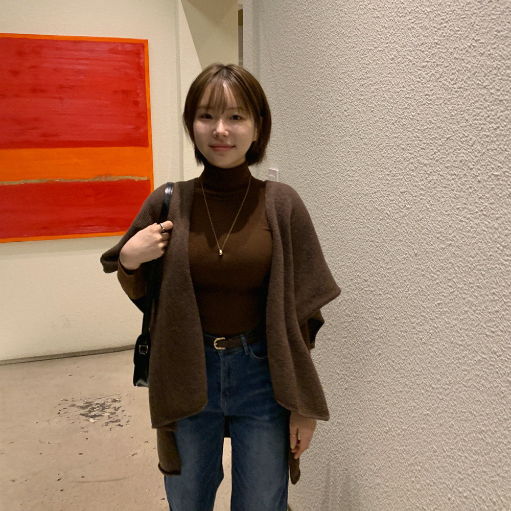 르베인 숄 케이프 가디건 이미지 7